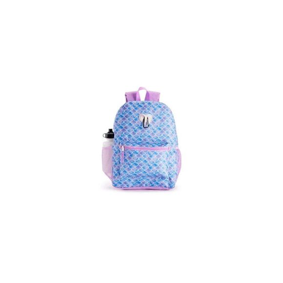 NEW MERMAID SCALES Girls Print Backpack 6-Piece Set - Picture 3 of 4